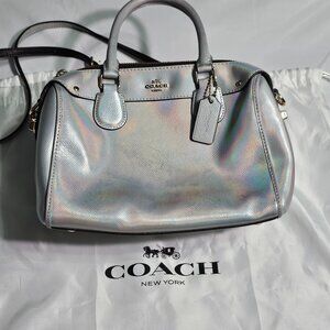Coach holographic Bennett satchel crossbody bag